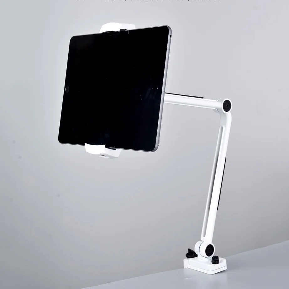 Tablet Stand for iPad Pro 11 12.9 Mini MiPad 5 Desk Clamp 360 Rotation Adjustable Bracket Holder Folding Arm Mount for 5-13 inch