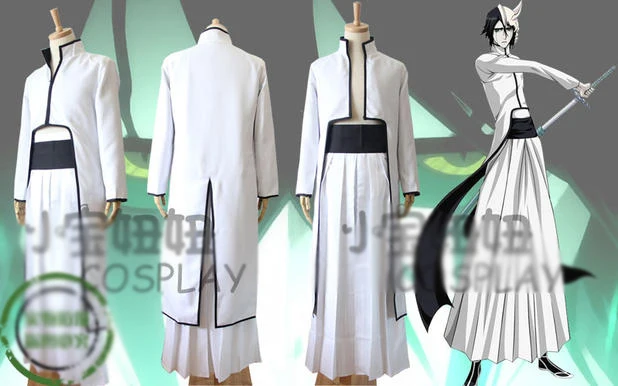 White Ulquiorra Cifer Grimmjow Jaggerjack Cosplay Costume Unisex full set clothes