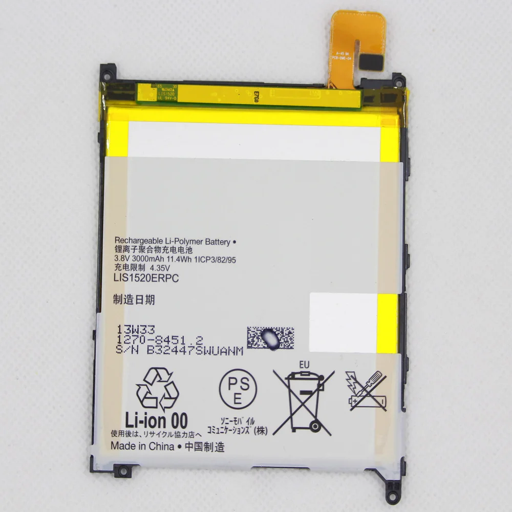 

3000mAh LIS1520ERPC Battery For SONY XL39h Xperia Z Ultra C6802 Togari L4 ZU C6833 LIS1520ERPC Genuine Battery + Repair tools