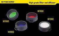 Free shipping 1PC Nitecore Colour Filter(60mm) NFR60 NFB60 NFG60 NFD60 suitable for EA8 TM15 flashlight with head of 60mm