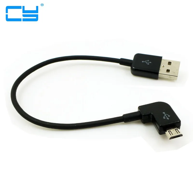 90 degree Short Micro USB Cable 2A 90 Corner Quick Charge USB to Microusb Angle Charger Sync Data Fast Charging Cabel Cord