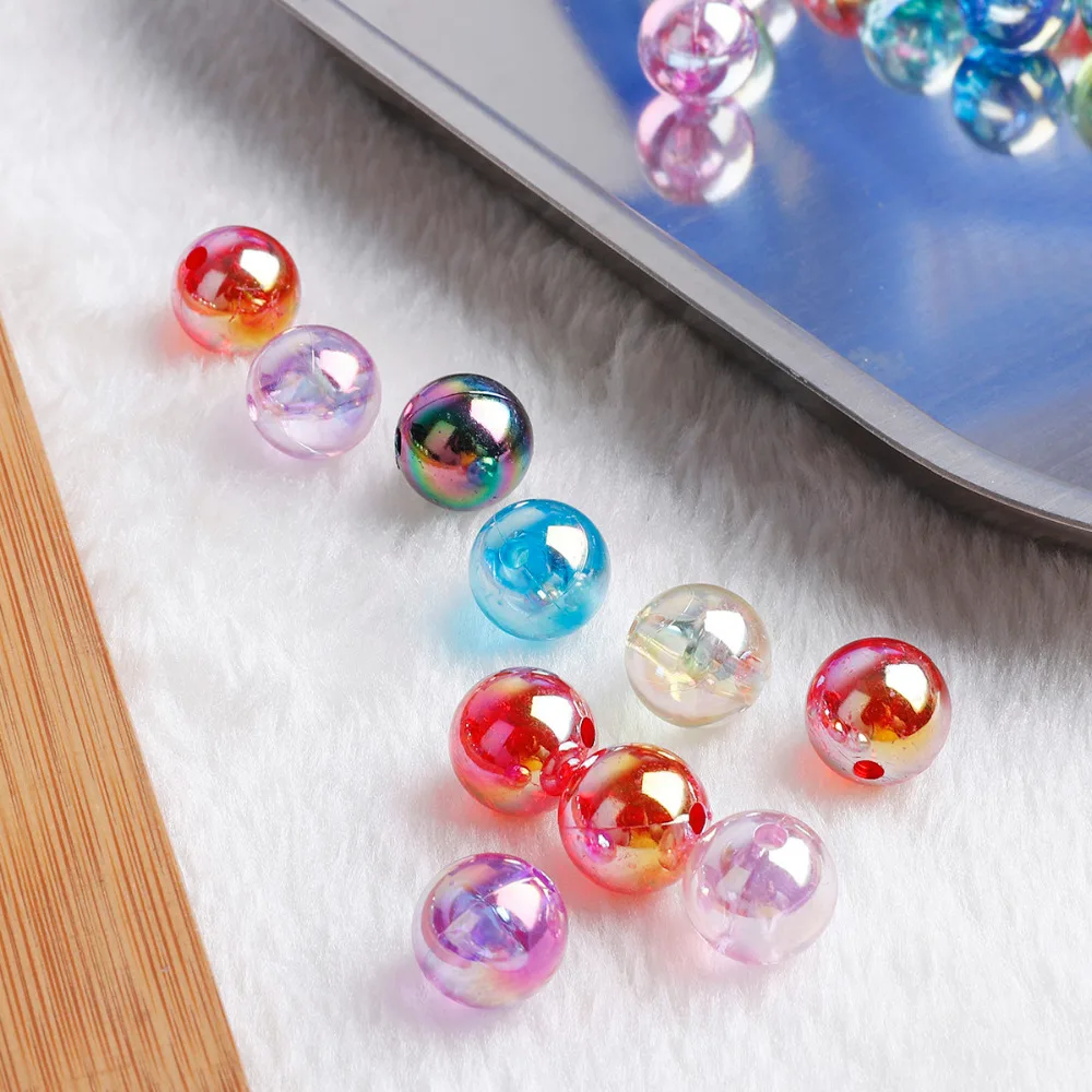 6/8/10/12mm 50/100pcs Acrylic Beads Bayberry Beads Round Loose Beads Fit Europe Beads For Jewelry Making DIY Accessories