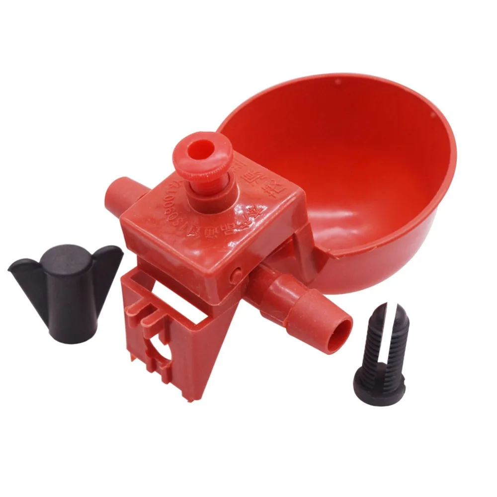 1 Pcs Poultry Drinking Water Bowl Poultry Water Drinking Cups Chicken Hen Plastic Automatic Drinker Chicken pigeon with quail