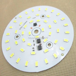 1pcs ac 220v SMD 5730 LED Lamp Bulbs PCB,  Dimmable Integrated Smart IC Driver 3w 5w 7w 10w 12w 15w 18w 24w White & Warm White