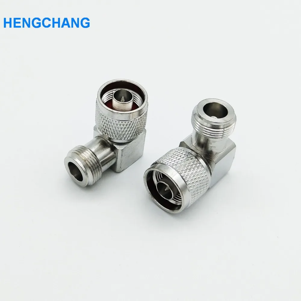 Right Angle N Type Male To Female Extend Connector Rf Feeder Line High-frequency L16 N-type Connector 2Pcs