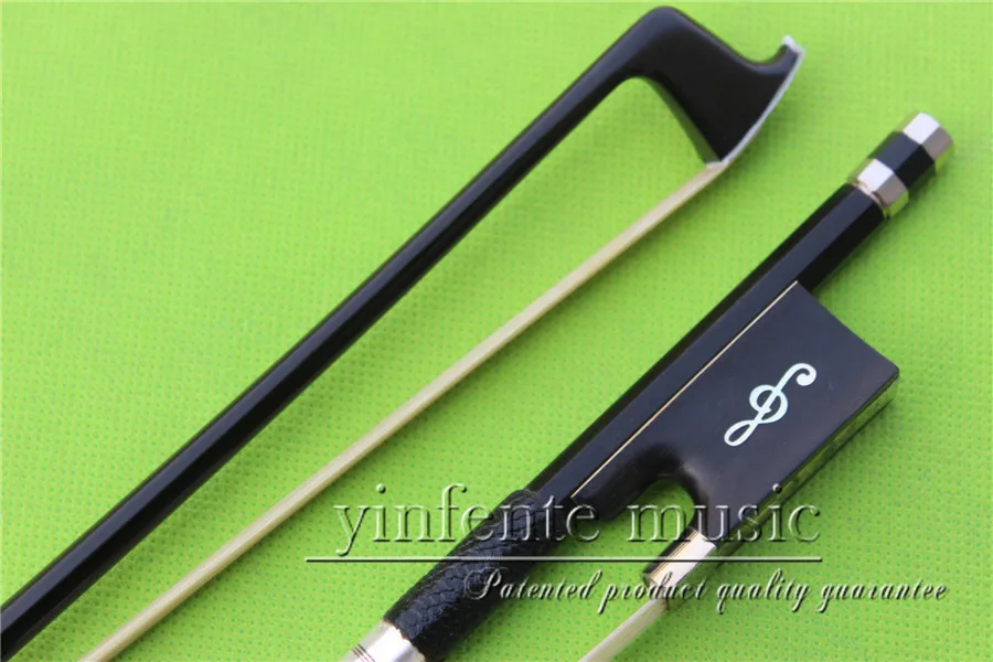 

XHT-0056# new one 4/4 Violin Bow black Carbon Fiber Fine Sliver String High Quality