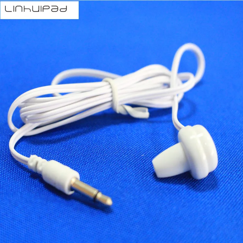 Radio Earbud Single Ear Earbud MONO Earphone Disposable Earbuds 1 Bud Earphone for Hospital TV Hearing Aid