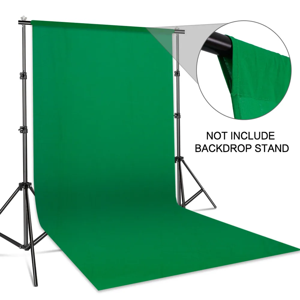 SH Photography Background Backdrop Smooth Muslin Cotton Green Screen Chromakey Cromakey Background Cloth For Photo Studio Video