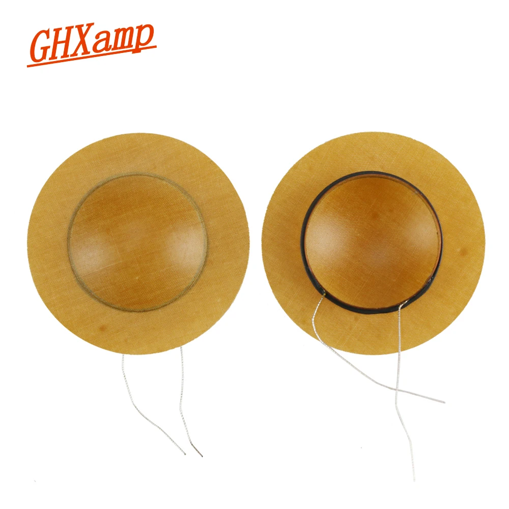 Ghxamp 25.5mm Treble Voice Coil Round Wires Horn Resin Sound Diaphragm Tweeter Speaker Repair Film Driver Head 6OHM 8OHM 1Pairs