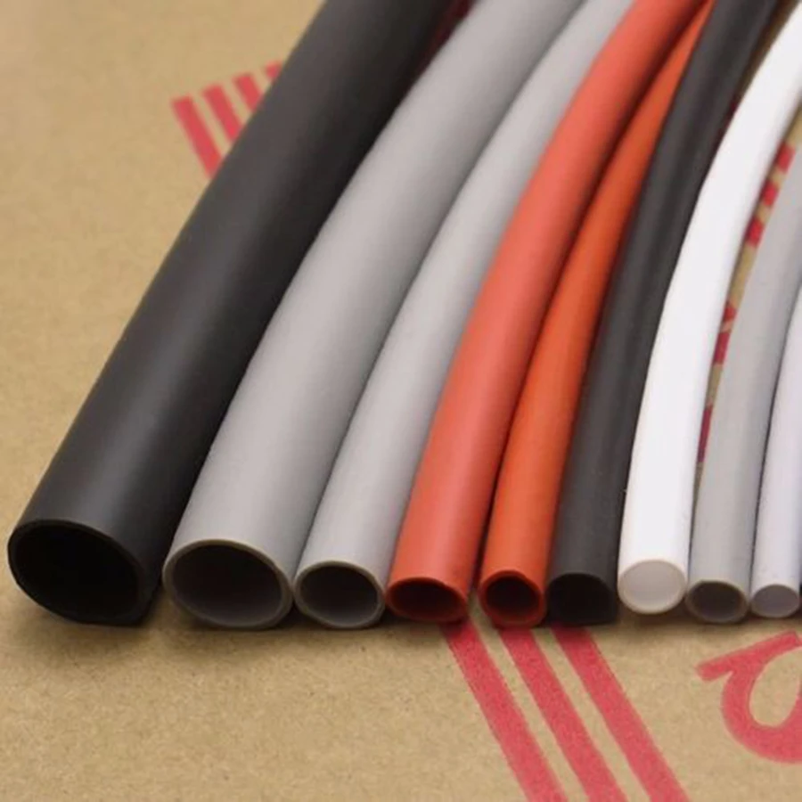 1-10Meters Diameter 0.8mm-30mm Gray Flexible Soft Silicone Heat Shrink Tubing Thick Wall 2500V High Temperature