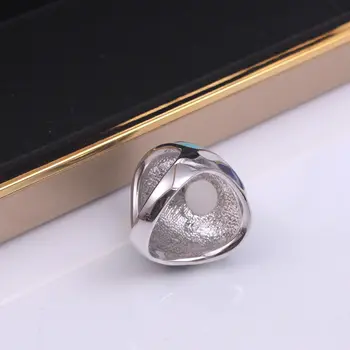 Ajojewel 大蛋白石女士戒指,藍色琺瑯雞尾酒戒指,鑲嵌大寶石 10 最佳銷售 藍色蛋白石戒指 - №7