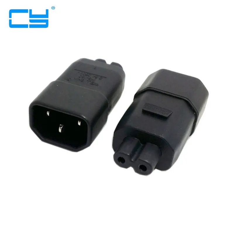 

Standard Molded IEC 320 IEC320 C14 Socket to IEC C7 Plug AC Power Adapter Set UL Approved