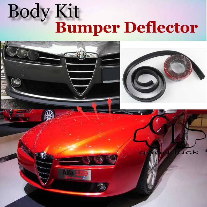 Bumper Lip Deflector Lips For Alfa Romeo 159 AR 2005~2015 Front Spoiler Skirt For TOPGEAR Friends Car Tuning / Body Kit / Strip