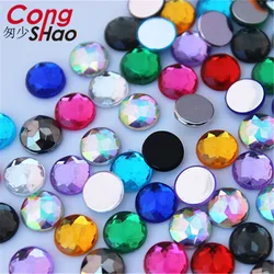 Cong shao-カラーストーンとラインストーン,8mm,100個,クリスタル,アクリル,ラインストーン,スクラップブッキング,ウェディングドレス用,diy,zz750