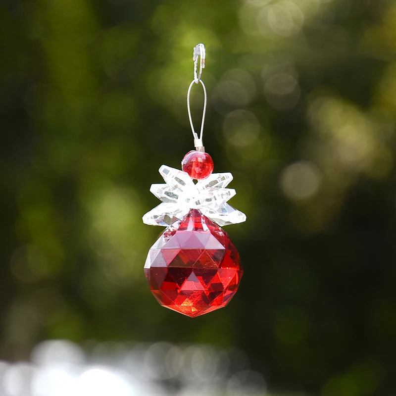 1 pz di Cristallo Suncatcher Palla Appesa Pendente Fatti A Mano FAI DA TE Ornamento di Nozze Decorazione Della Casa