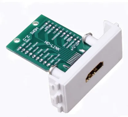 PCB 용접 모듈 2.0 HDMI 무료 용접 패널 HDMI 연결 패널 HDMI 비틀림 나사 패널 HDMI 무료 용접 소켓