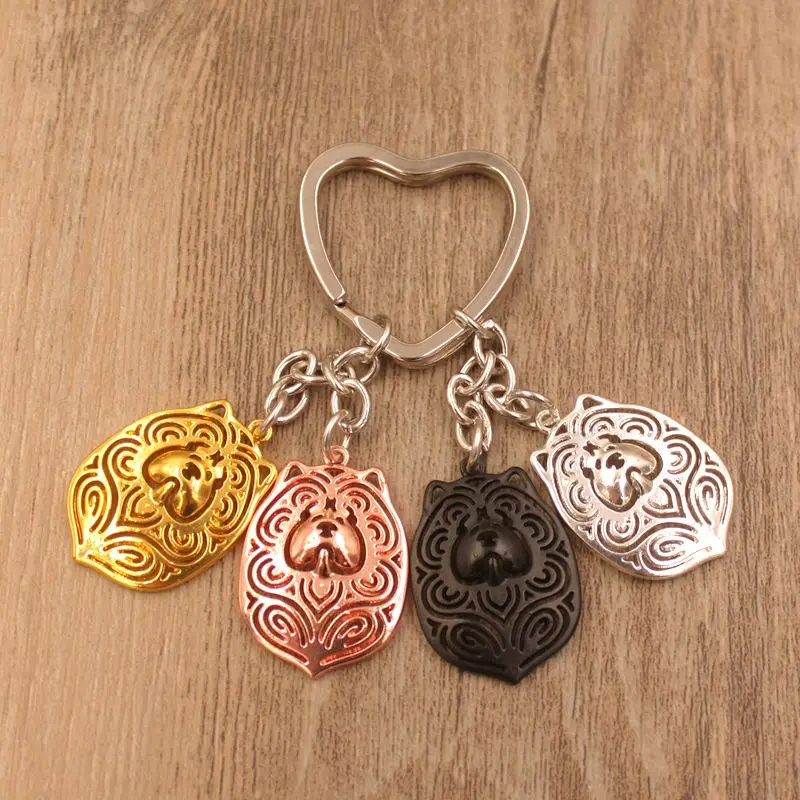 Cute Chow Chow Dog Animal Cute Keychain Purse Handbag Charm For Bag Car Women Men Girls Boys Love Jewelry Christmas K159