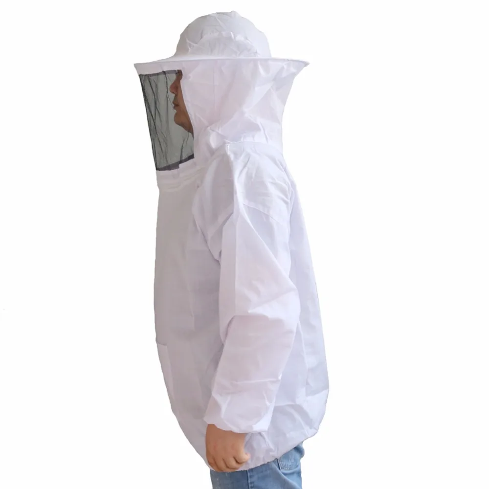 1 Pcs Anti Bee Clothing Beekeeping Black Veil And Hat White Bee Insect Feeding Supplies Beekeeping Tools