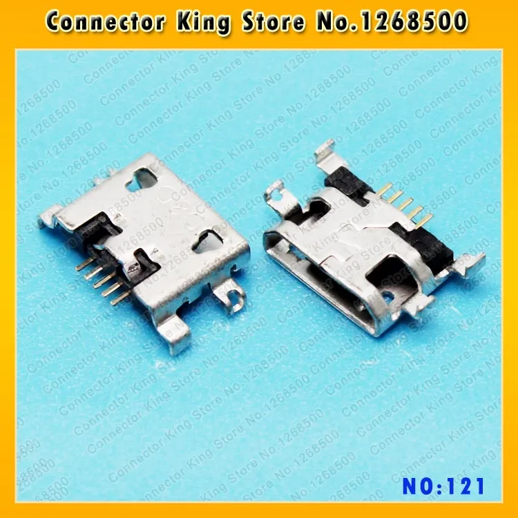 

100pcs New Micro USB Jack for lenovo A590 A670T S890 S820 A710E charger connector dock port plug,MC-121