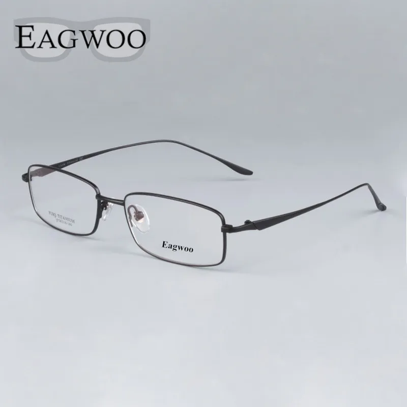 

Pure Titanium Eyeglasses Full Rim Optical Frame Prescription Spectacle Business Glasses For Men Super Light Eyeglasses Window