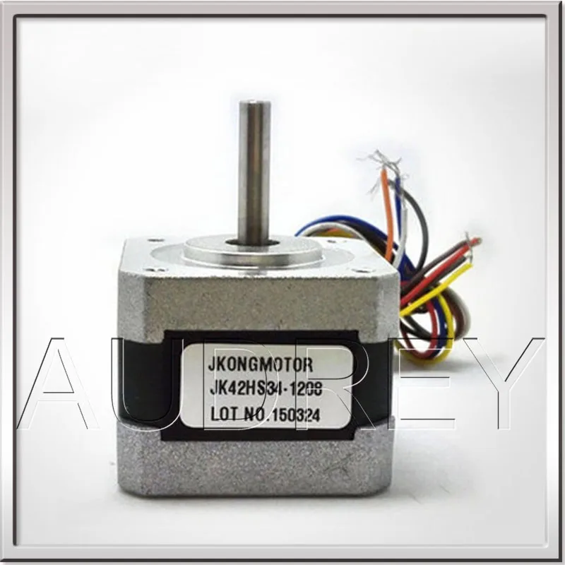 Free shipping CE ROHS 1.8 degree 42mm 2-phase hybrid NEMA17 stepper motor unipolar stepper motor 34mm 1.68V 1A 8-wire 2.5Kg.cm