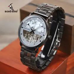 relogio masculino BOBO BIRD New Men Watch Luxury Stylish Wooden Timepieces Chronograph Military Quartz Watches Men's Great Gifts