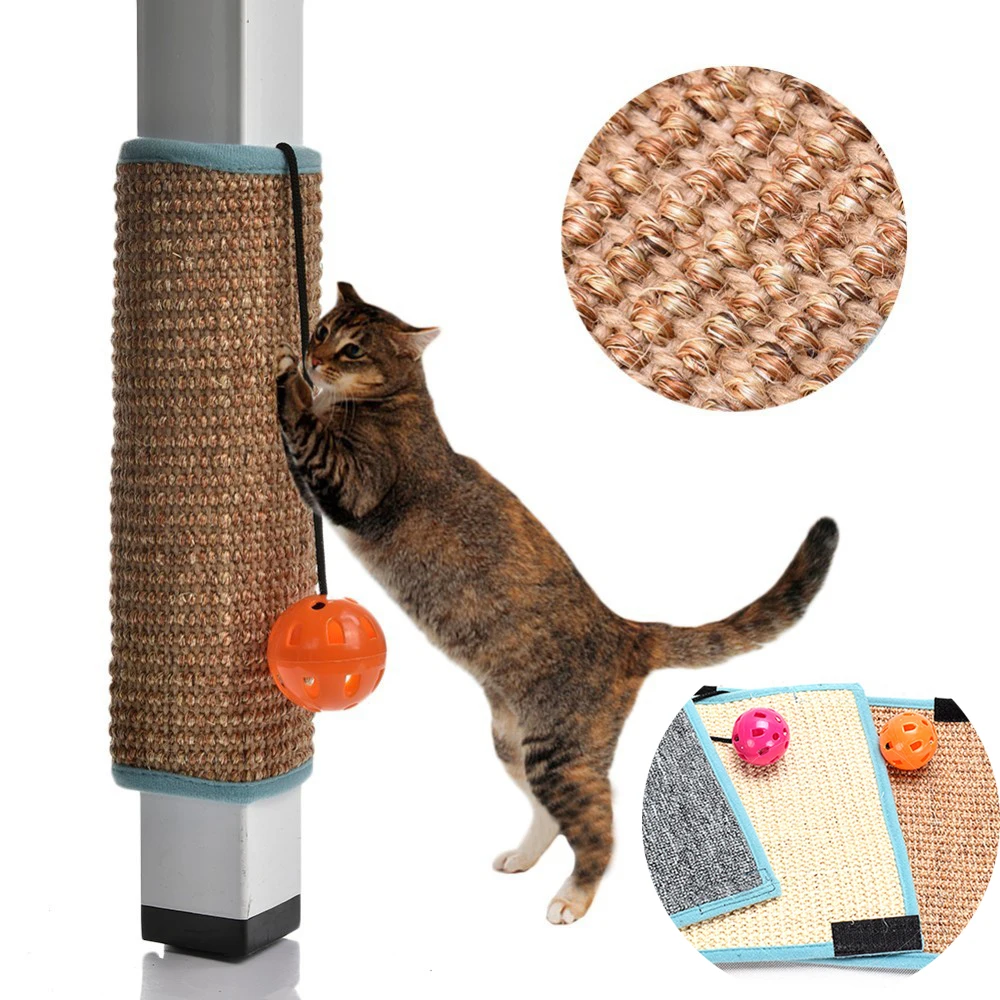 

Pet Cat Scratch Mat Natural Sisal Post Toy for Cats Kitten Scratcher Toys Cat Scratching Pad Board Protecting Furniture Foot