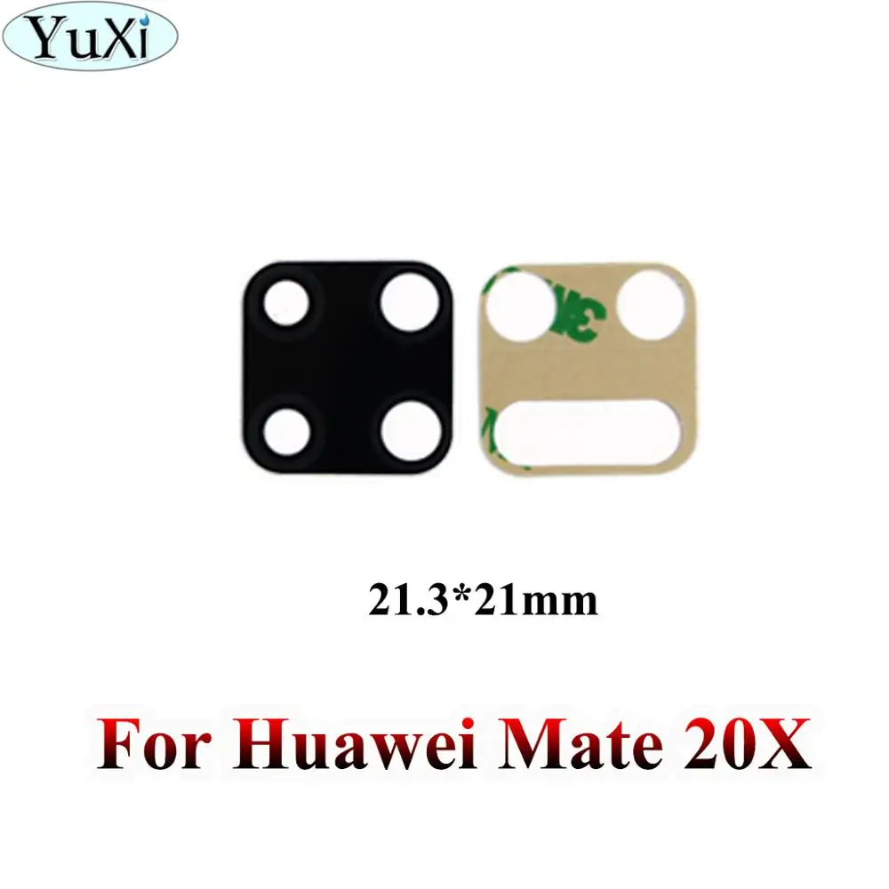 YuXi Back Camera Lens For Huawei Mate 10 20 Pro 7 8 S 20X Enjoy 5 5S 9plus Nova 3 3i Camera Glass Lens With Adhesive Replacement