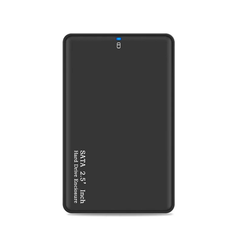 NEW 2.5inch USB 3.0 SATA HDD Box HDD Drive External HDD Enclosure Black Case Tool Free 5Gbps Supports UASP for SSD 2TB Hard Disk