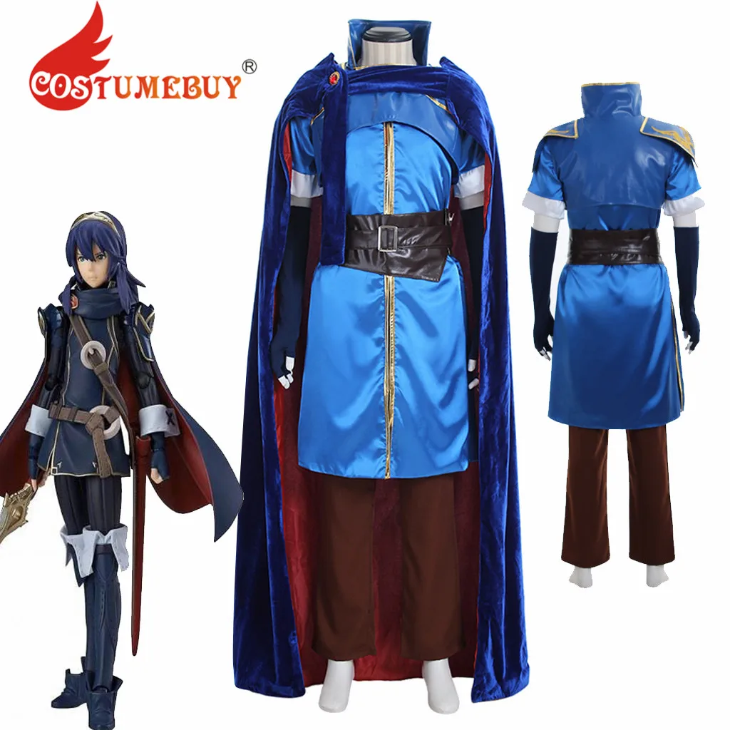 

CostumeBuy Game Fire Emblem: Mystery of the Emblem Awakening Marth Cosplay Costume Adult Halloween Carnival Fancy Suit L920