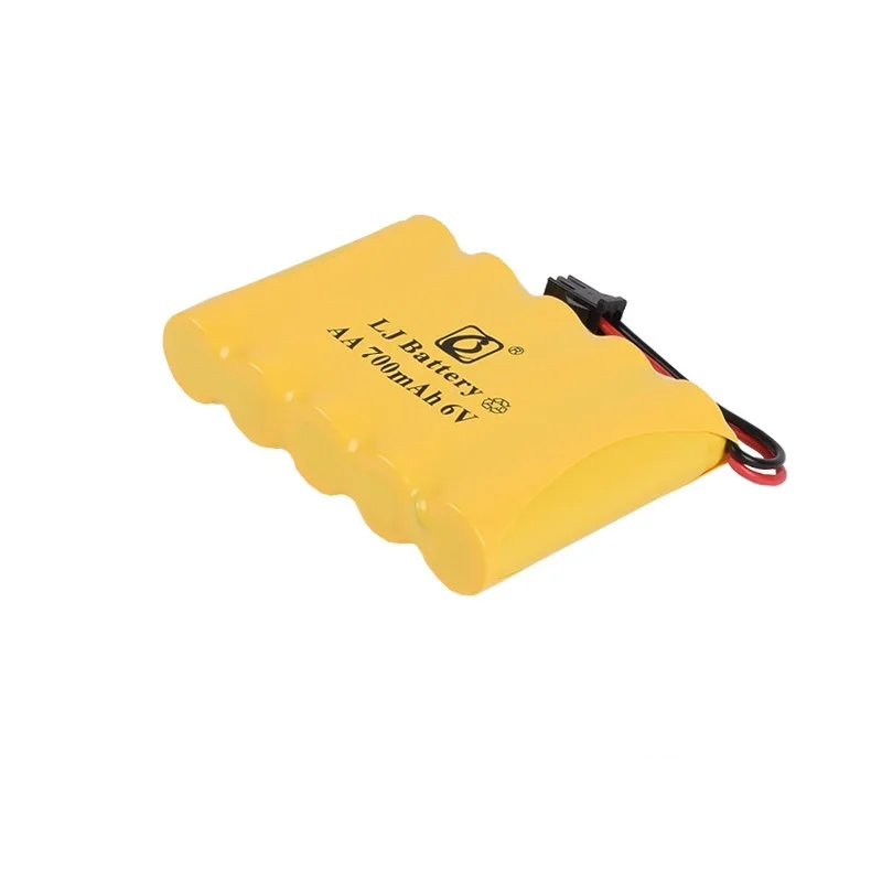 6v 700mah aa NI-CD bateria brinquedos elétricos carro navio robô recarregável aa 6v 700 mah bateria