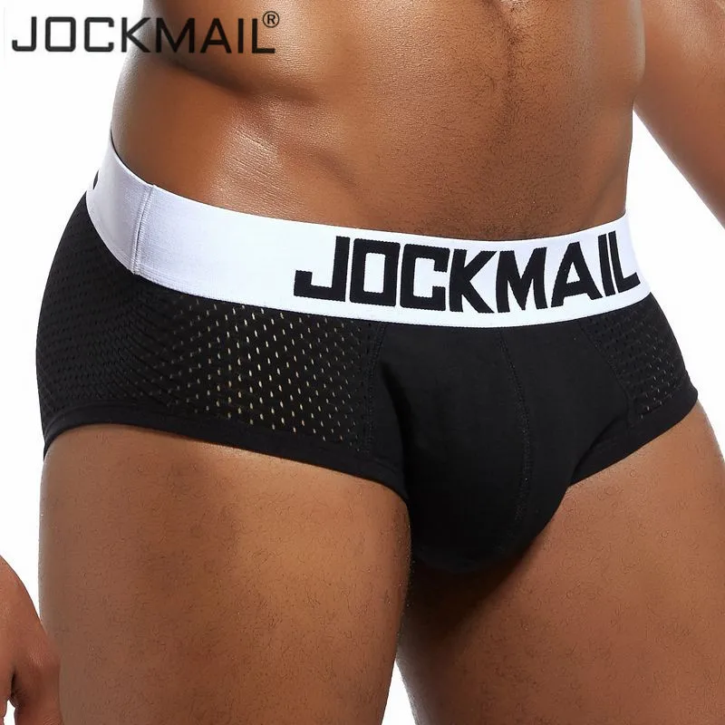 

Мужское нижнее белье JOCKMAIL, дышащие хлопковые шорты с сеточкой, быстросохнущие