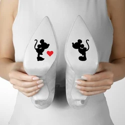 Romantic Wedding Shoes Love Vinyl Art Decal Sticker Marriage Cute Creative Gift Funny Cartoon Wedding Accessories Shoes Decor