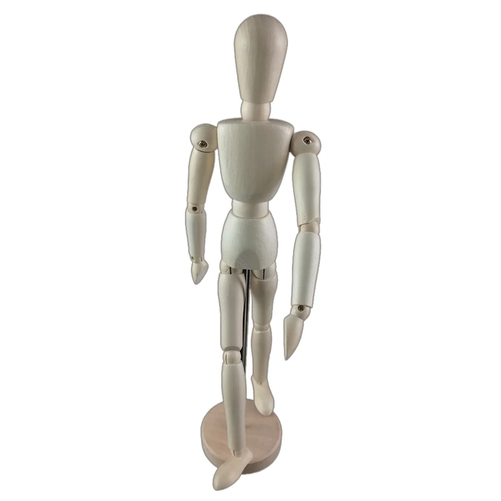 8inch 22cm Wood Human Body Model Figure Manikin Mannequin Artist Drawing Sketch for Table Display Painting Wooden Human Body