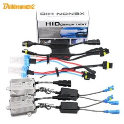 Buildreamen2 55W H7 Canbus HID Xenon Kit Anti Flicker AC Ballast Bulb Decoder 3000K 4300K 6000K 8000K Car Headlight Fog Light
