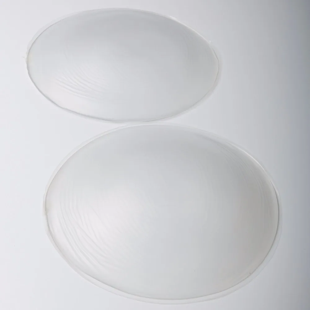 200g/pair Silicone Breast Enhancer Transparent Inserts Women Swimsuit Bikini Push Up Bra Insert Silicone Breast Cover Pads