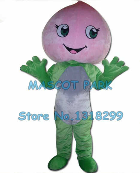 

peach mascot costume factory wholesale new hot custom cartoon fresh peach fruit theme anime cosply costumes carnival 2878