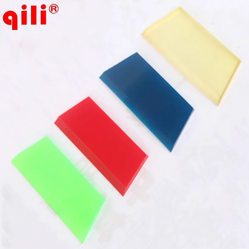 Car Window Glass squeegee Strips Vinyl Film Soft Rubber Squeegee for Vinyl Wrap Car Paint Protection Film Install Scraper