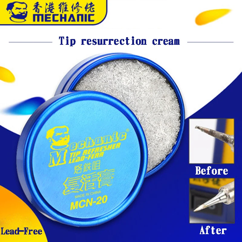 Mechanic Solder Iron Tip Resurrection Cream Cleaning Cream Oxidized Iron Tip Refresher For Tip Head Resurrection