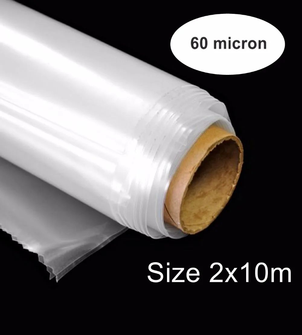 

20 square meter Size 2x10m Greenhouse Clear Plastic Film Polyethylene Covering 3 Year 60 micron