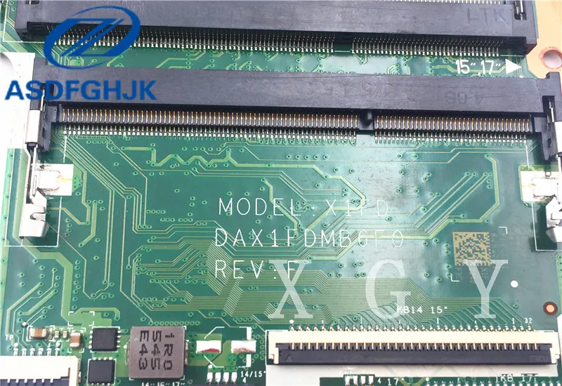 Laptop Motherboard DAX1FDMB6F0 for HP 15-AB Motherboard SR2FQ i7-6700HQ 2.6GHz CPU 832575-601 DDR3L Integrated 100% Test ok