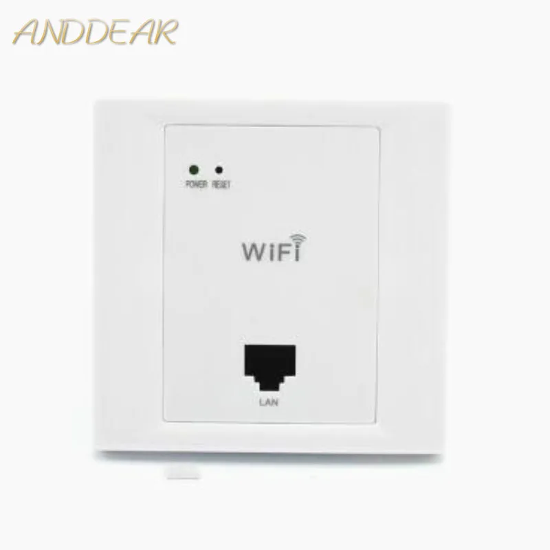 ANDDEAR White Wireless WiFi in Wall AP High Quality Hotel Rooms Wi-Fi Cover Mini Wall-mount AP Router Access Point