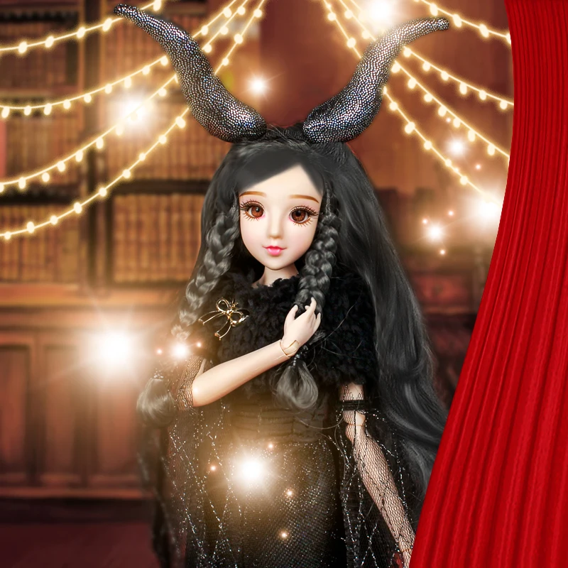 

DBS MMG Dream Fairy BJD 12 constellations Capricorn with outfit shoes headdress stand necklace paster 14 joint body toy gift