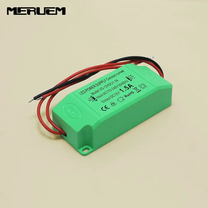 

3pcs/lot DC12V 1.5A Power Supply Led Driver 18W Adapter Lighting Transformer Switch for LED Strip ceiling Light bulb