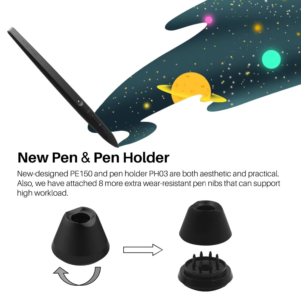 Huion WH1409 14 polegadas 8192 Níveis de Desenho Sem Fio Tablet Digital Gráfico Tablets Pen Tablet para android Windows MAC OS