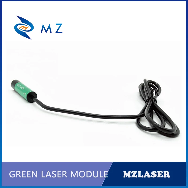Modulo diodo laser punto verde con messa a fuoco regolabile industriale 520nm 5mw Vendita calda per varie applicazioni