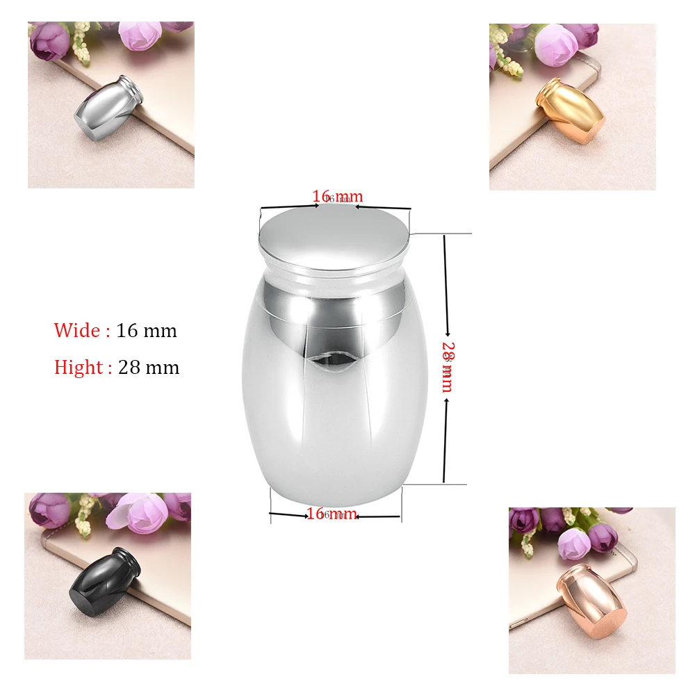 Stainless steel Blank Engraved free Cremation Urns Keepsake Memorial Ashes Casket Funeral Token