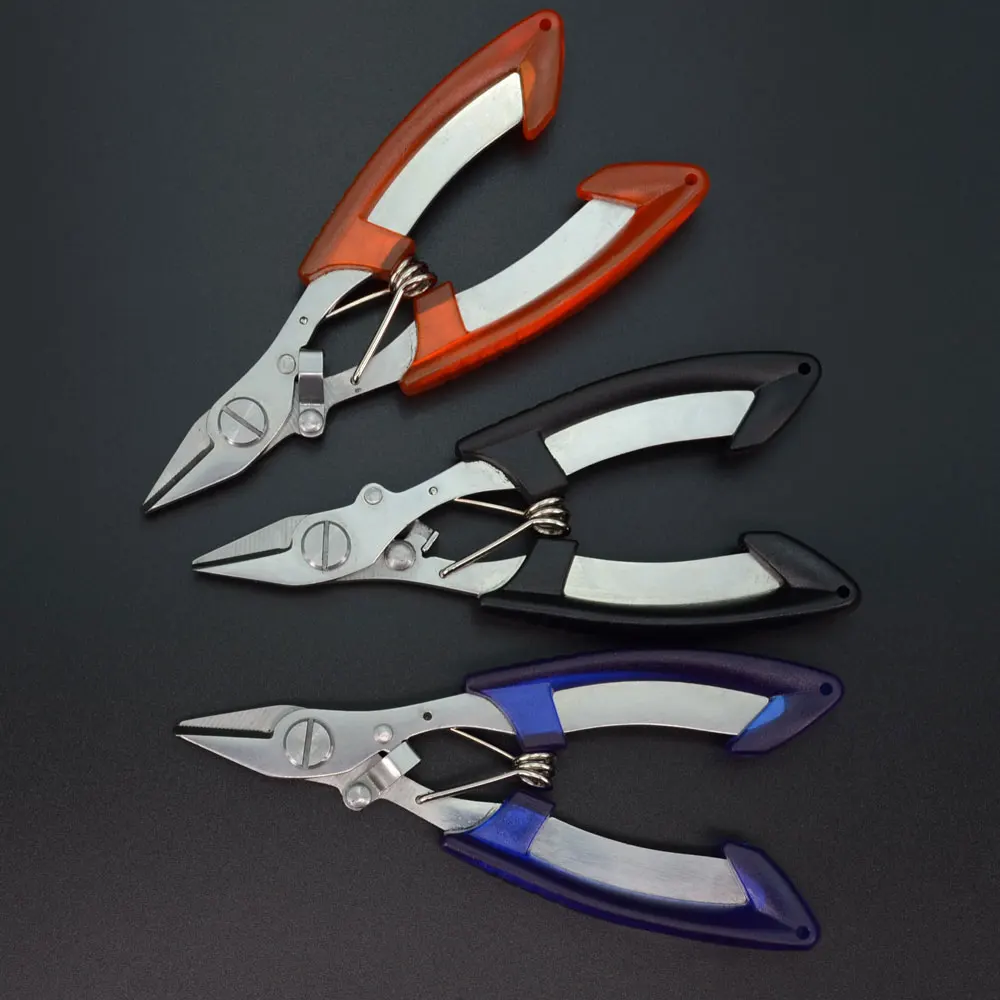 Fishing Tackle Tool Fishing Scissor Made By Stainless Steel with Bag 3 Color Available