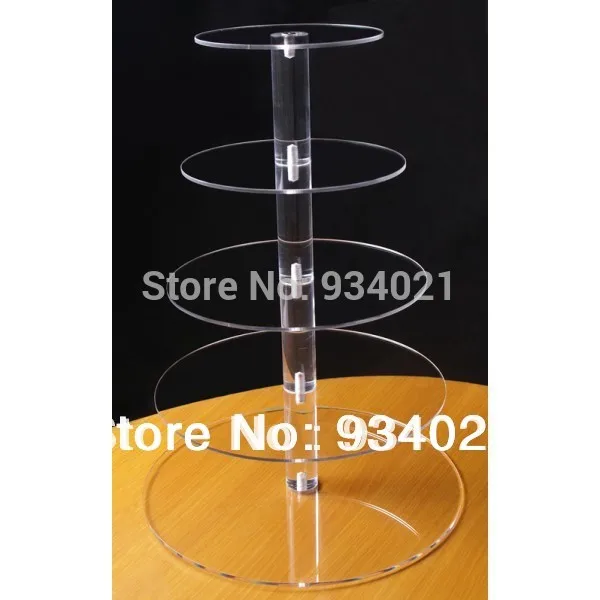 

5 Tier Vintage Pure Acrylic Cakes Display Stand