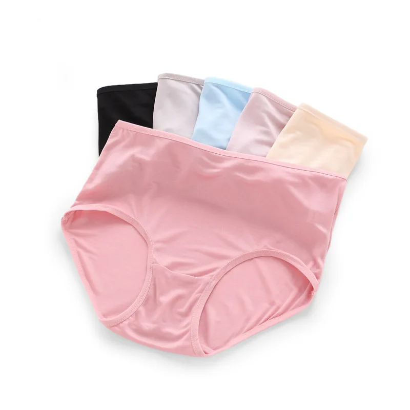 Birdsky, 3pcs 100% natural mulberry silk Women briefs panties underwear, mid waist, quick dry, soft thin, 6 colors. OR-10